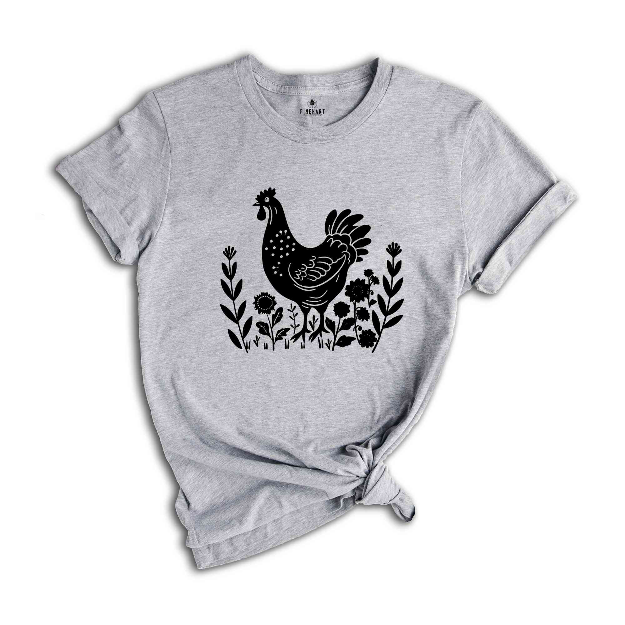 Chicken Mom Shirt, Farm Shirt, Chicken Shirt, Farm Animal T-Shirt, Chicken Mom Gift, Shirt for Women