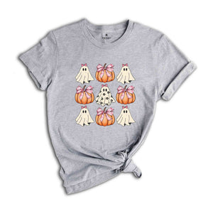 Halloween Ghost Pumpkin Shirt, Cute Halloween Shirt, Halloween Gift, Pumpkin Spice Shirt, Pumpkin Shirt, Ghost Shirt, Halloween Ghost