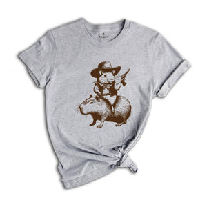 Capybara Shirt, Rodent Shirt, Rat Shirt, Cowboy Shirt, Animal Shirt, Cute Mouse Shirt, Western Shirt, Rat Shirt, Vintage Mouse Shirt