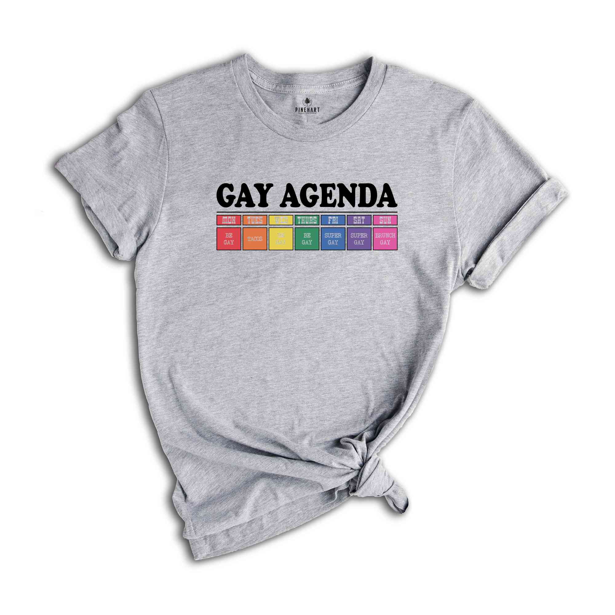 Gay Agenda Shirt, Gay Shirt, Lesbian Shirt, Cute Pride Shirt, Pride Ally Shirt, LGBTQ Shirt, Pride Month Shirt, Love Is Love Shirt