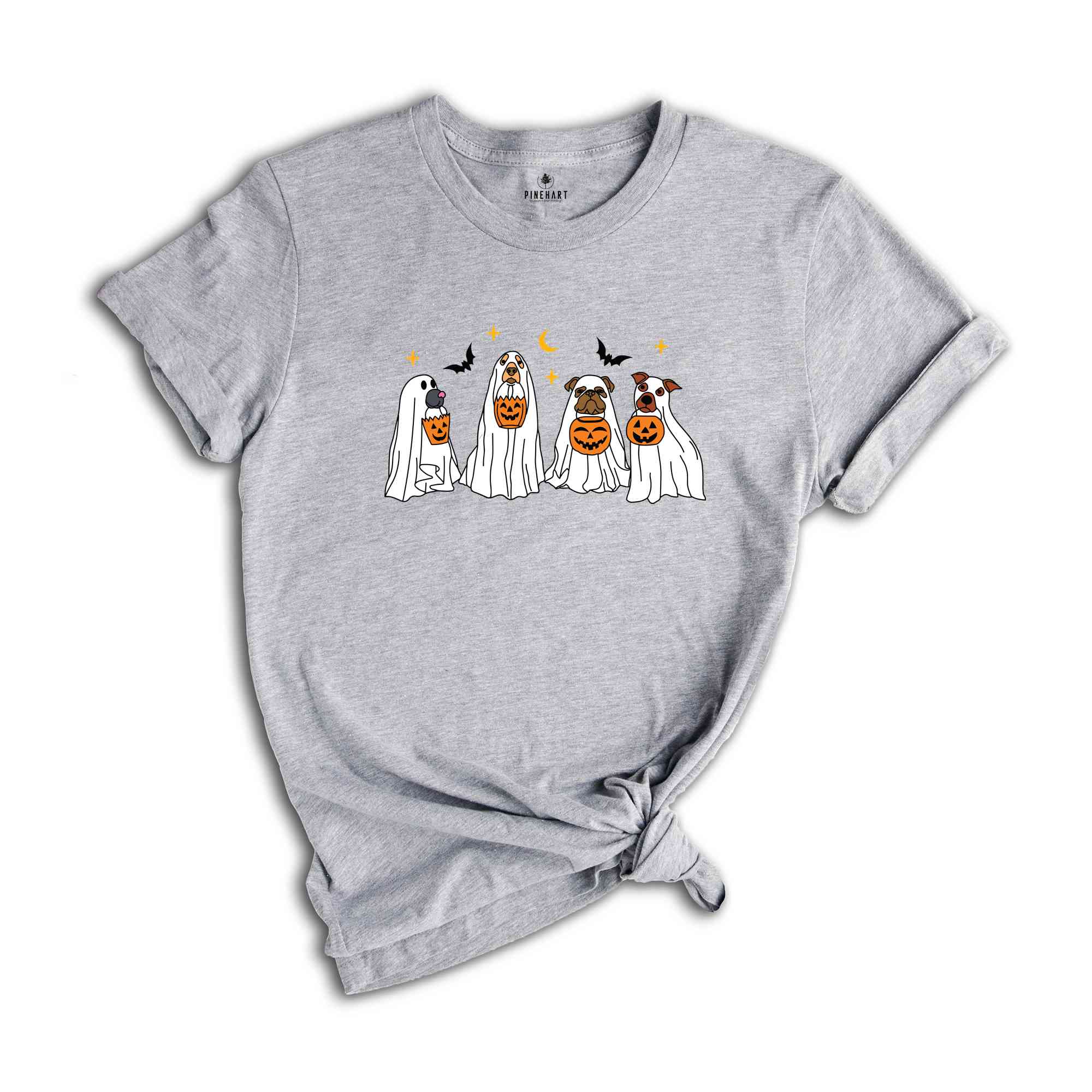 Сute Ghost Dog T-Shirt, Ghost dog Tee, Dog Lovers Shirt, Halloween Dogs Shirt, Spooky Season Shirt, Halloween Gifts