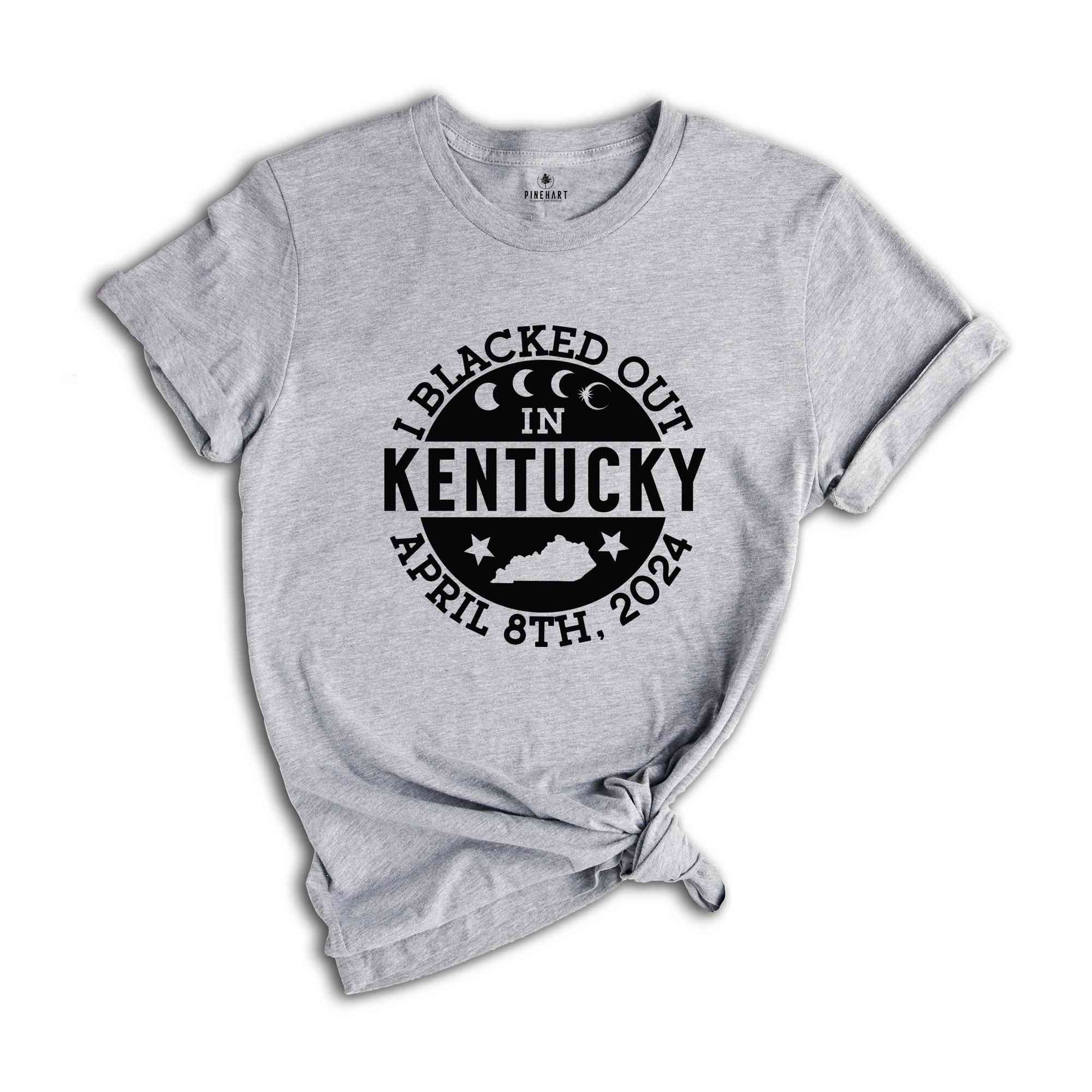 I Blacked Out In Kentucky Shirt, Kentucky Eclipse Shirt, Celestial Shirt, Eclipse Event 2024 Shirt, April 8th 2024 Total Solar Eclipse,