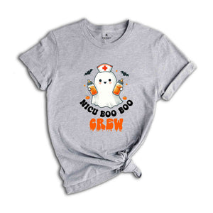 NICU Boo Boo Crew Halloween Shirt, Halloween NICU Nurse Tee, Spooky Nicu Nurse T-Shirt, Halloween Party T-Shirt