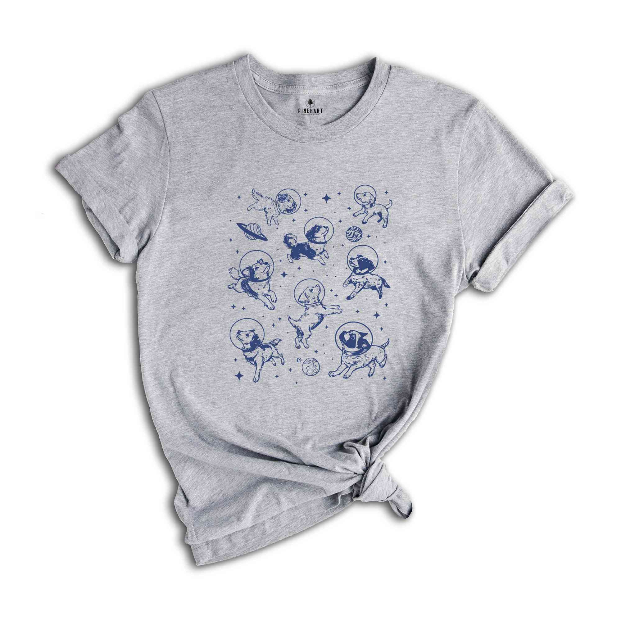 Dogs In Space Shirt, Funny Dog Shirt, Vintage Dogs Shirt, Dog Lover Gift, Dog Mom Shirt, Dogs Shirt, Funny Dogs Shirt, Animals Shirt