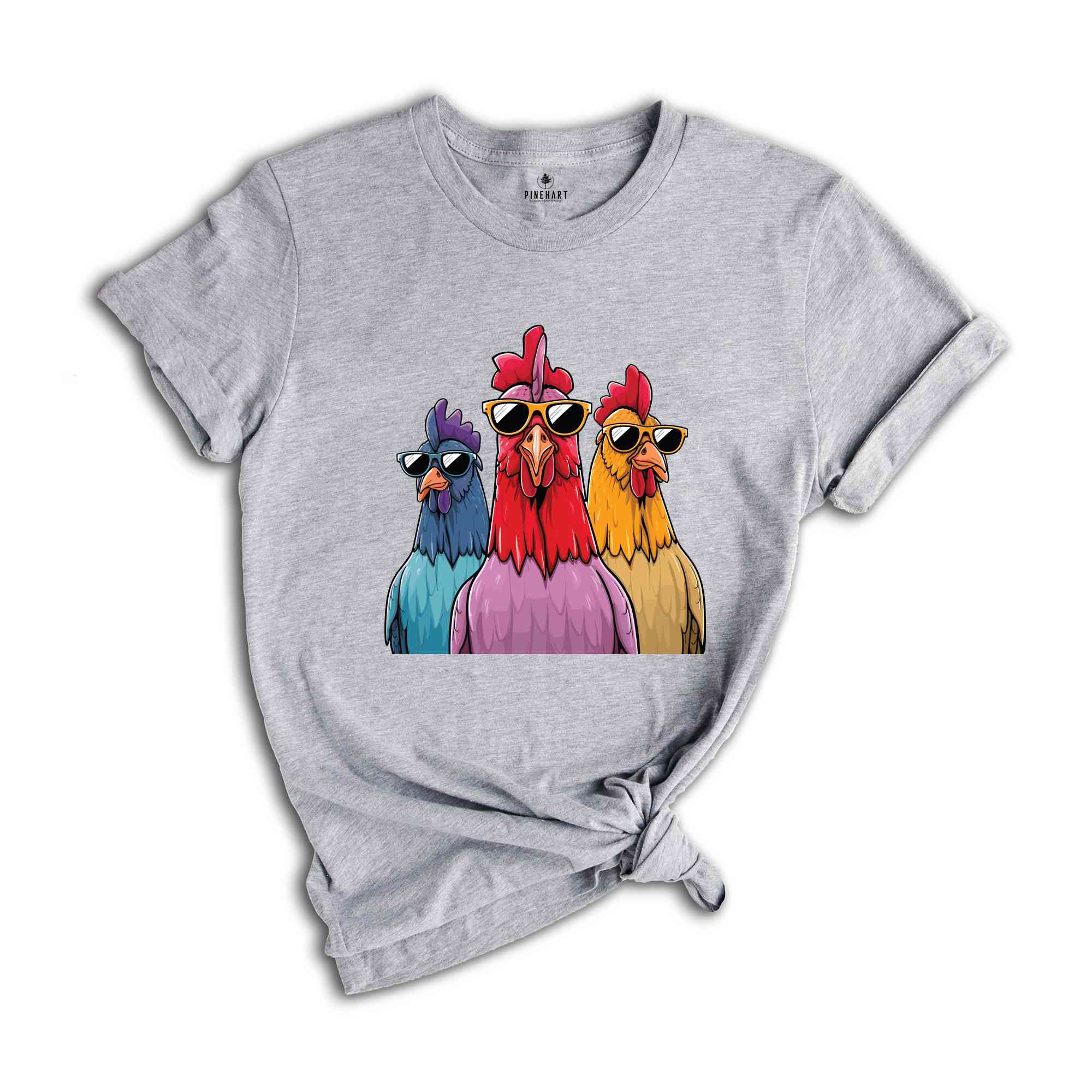 Cool Chickens T Shirt, Farm Animals Shirts, Farmer T-shirt, Funny Farm Graphic Tees, Gift for Friends