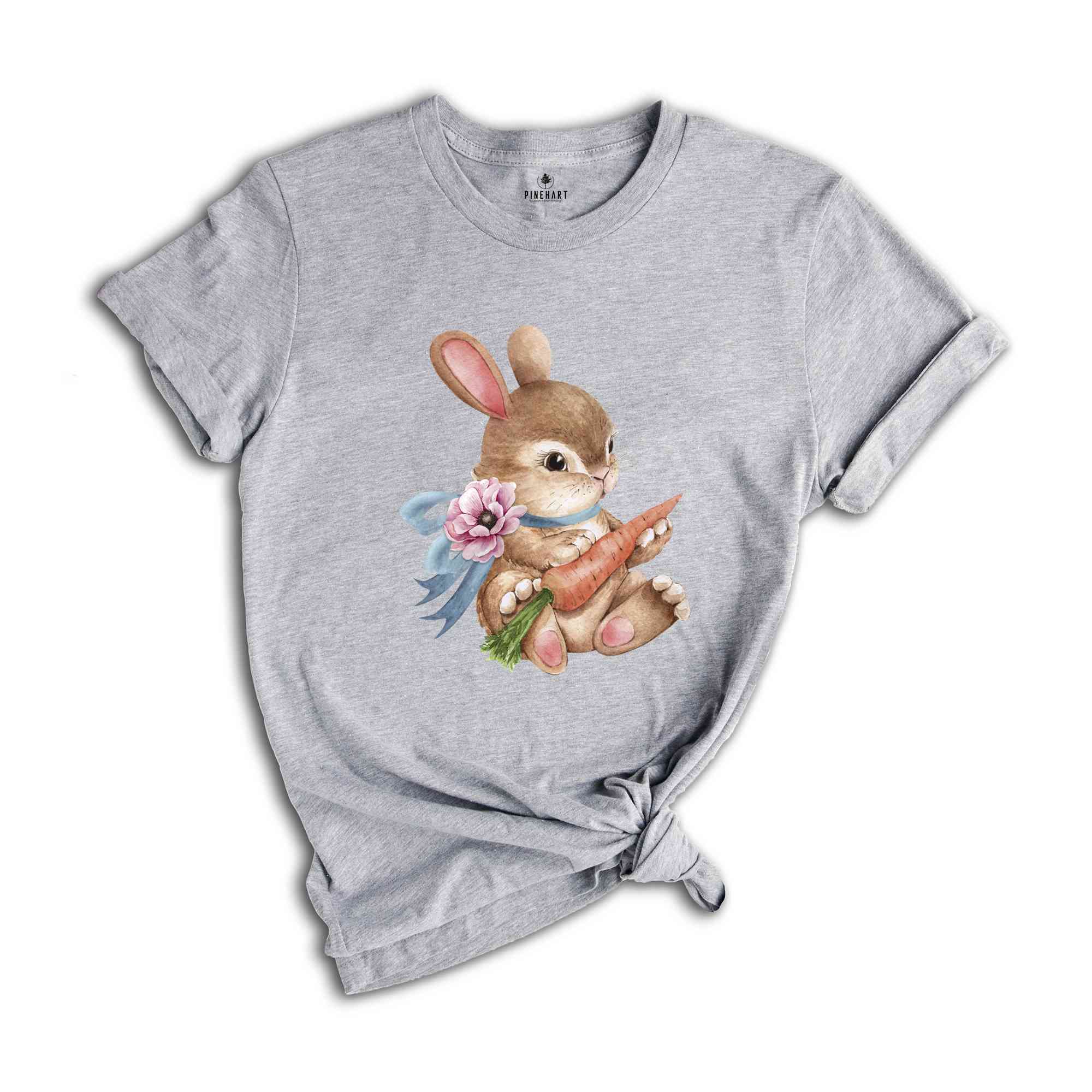 Baby Bunny Easter Carrot Shirt, Cute Bunny T-Shirt, Rabbit Shirt, Rabbit Lover Gift, Cute Easter Tee, Bunny Lover Gift