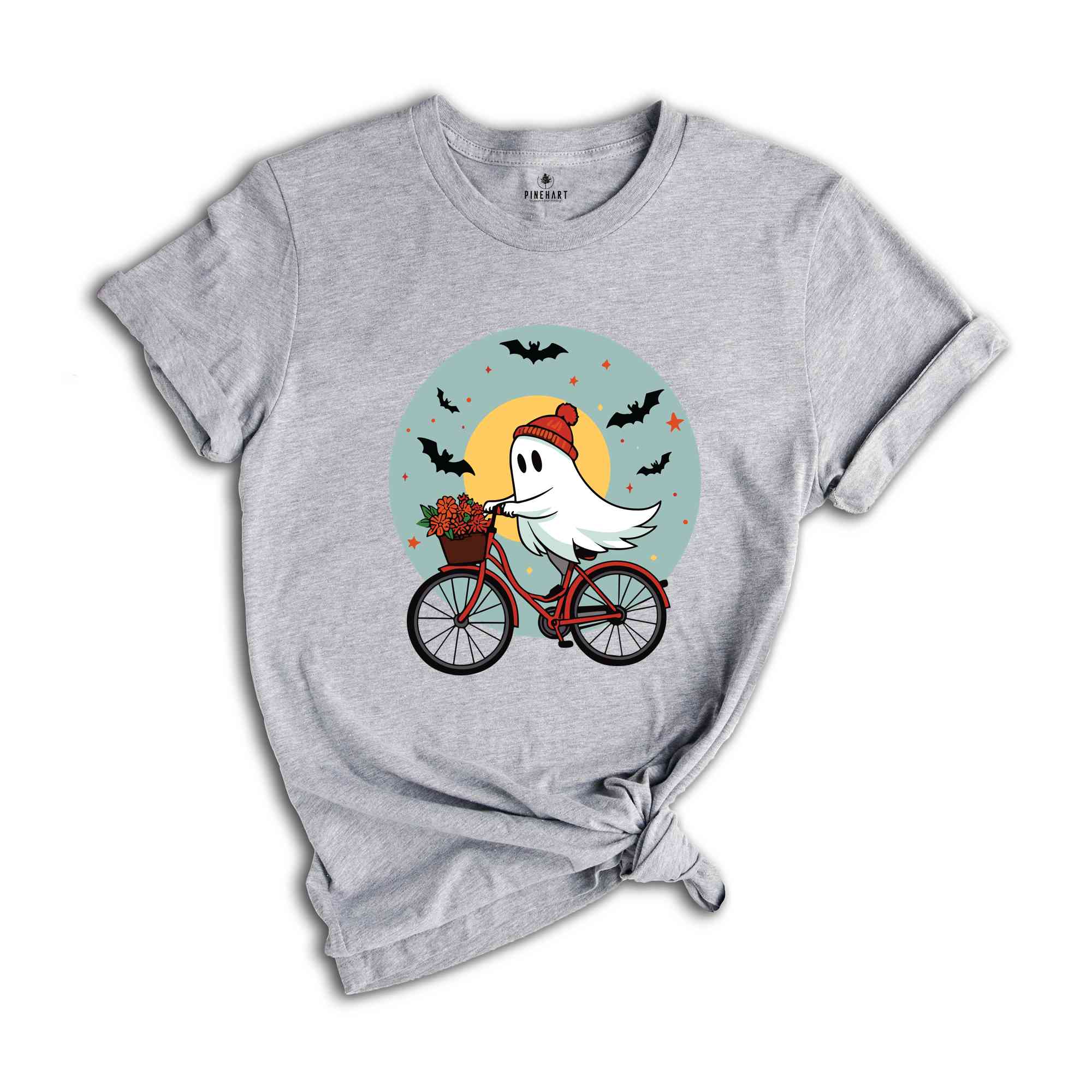 Ghost Bicycle Halloween Shirt, Halloween Ghost Shirt, Halloween Shirt, Fall Shirt, Halloween Party Shirt, Spooky Season Shirt, Spooky Shirt