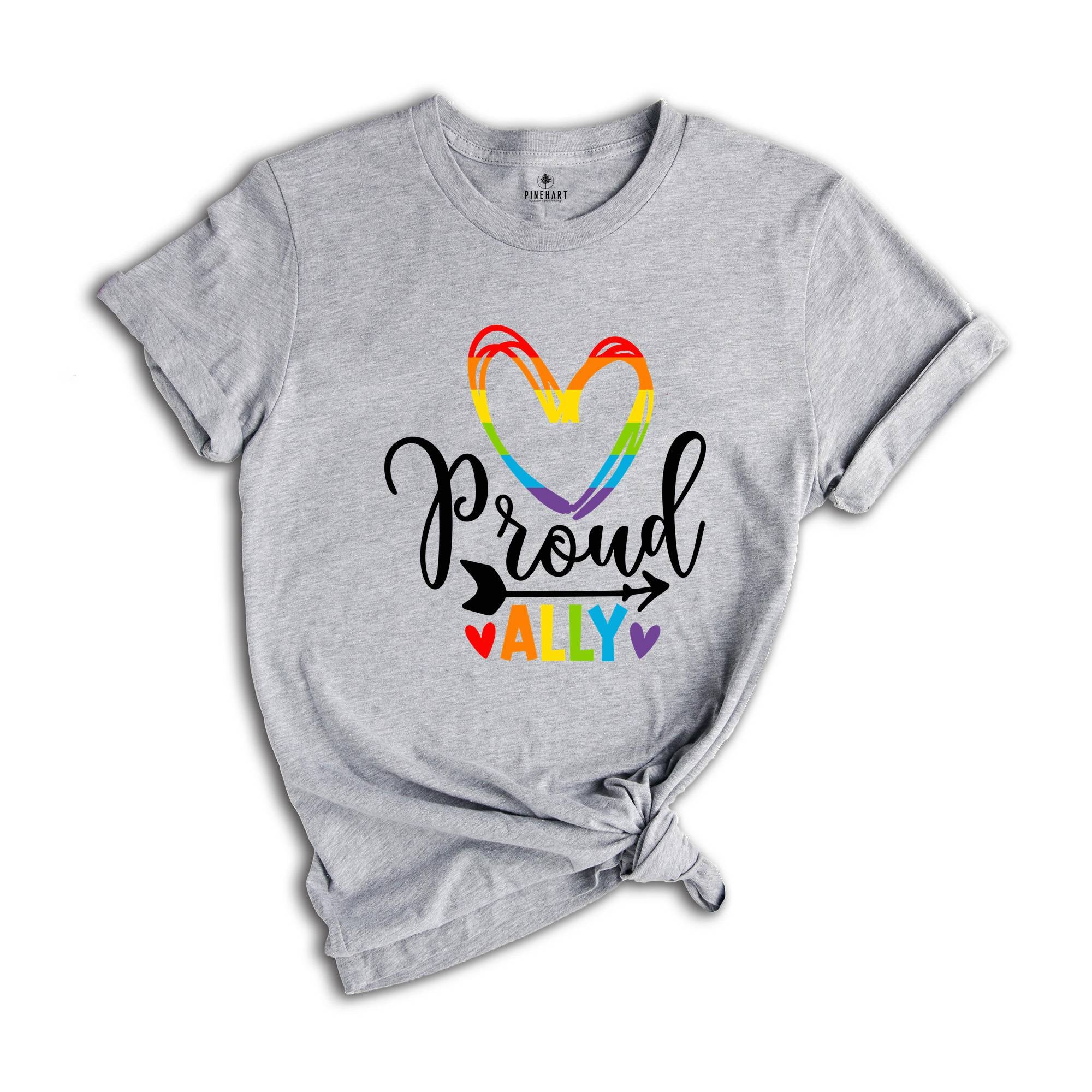 Proud Ally Shirt, Pride Shirt, LGBT Pride Shirt, Support LGBTQ Tee, Ally Shirt, Shirt for Gay, Lesbian Shirt, LGBT Shirt