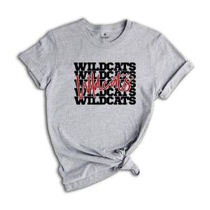 Wildcats Team Mascot T-Shirt, Wildcats Team Gift, Wildcats Football Tee, Wildcats Fan Gift, Wildcats School Shirt, Wildcats School Spirit