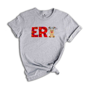 ER Nurse Christmas Shirt, Emergency Nurse Christmas T-Shirt, Emergency Department Nurse Xmas Tee, ER Christmas Holiday Gift