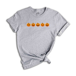 Pumpkin Shirt, Halloween T-shirt, Ghost Shirt, Spooky Season Shirt, Pumpkin Faces T-shirt, Halloween Gift