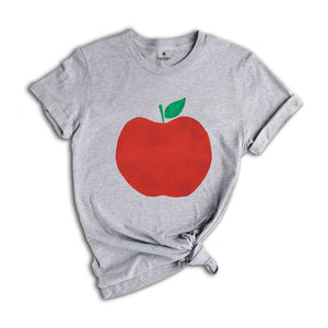 Personalized Name Apple Shirt, Apple Clipart Shirt, Custom Name Shirt, Gift For Girlfriend, Women Personalized Shirt