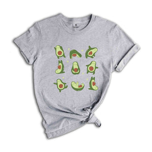 Avocado Yoga Shirt, Funny Yoga Shirt, Avocado Lover Shirt, Pilates Shirt, Gym Workout Shirt, Yoga Lover Shirt