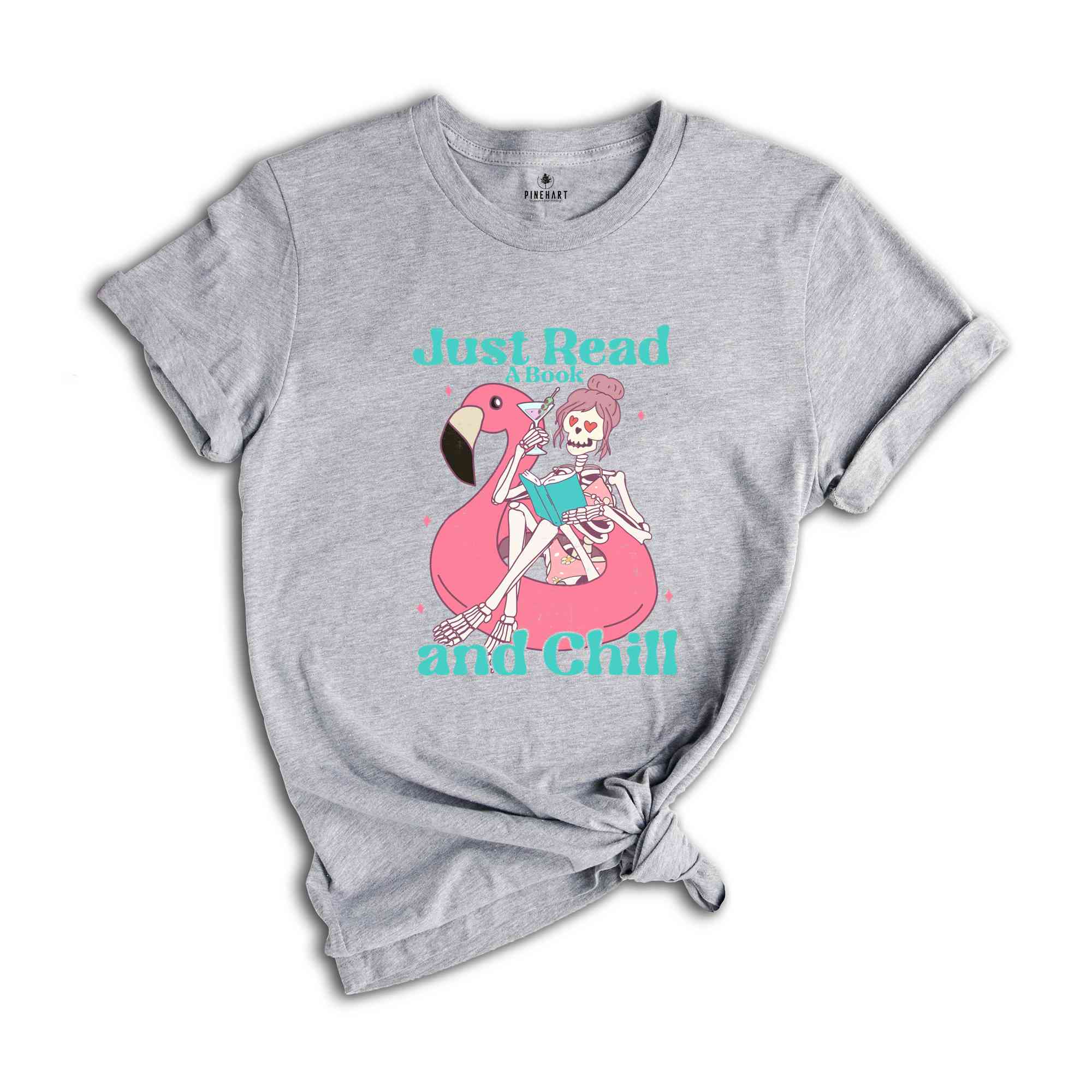 Just Read A Book And Chill Shirt, Summer Shirt, Flamingo Lover Shirt, Nature Lover Shirt, Sarcastic Shirts