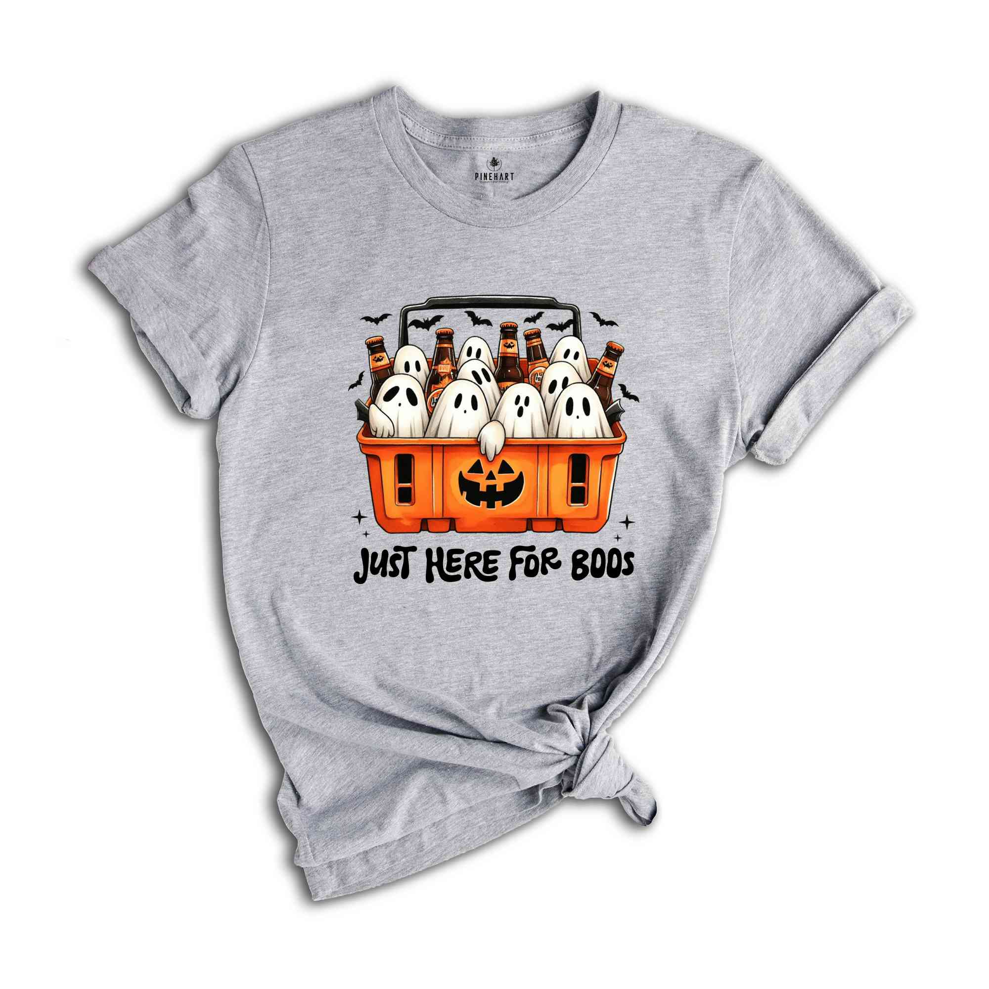 Just Here For The Boos Shirt, Halloween T-Shirt, Halloween Gift, Funny Halloween T-Shirt, Halloween Ghost Shirt, Spooky Season Gift