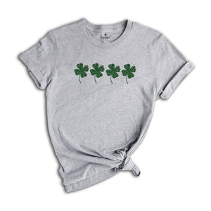 Retro Shamrock Shirt, Womens St Patricks Day Shirt, Lucky Shirt, Four Leaf Clover, Irish Shirt, Saint Patricks Day Shirt, Shenanigans Tee