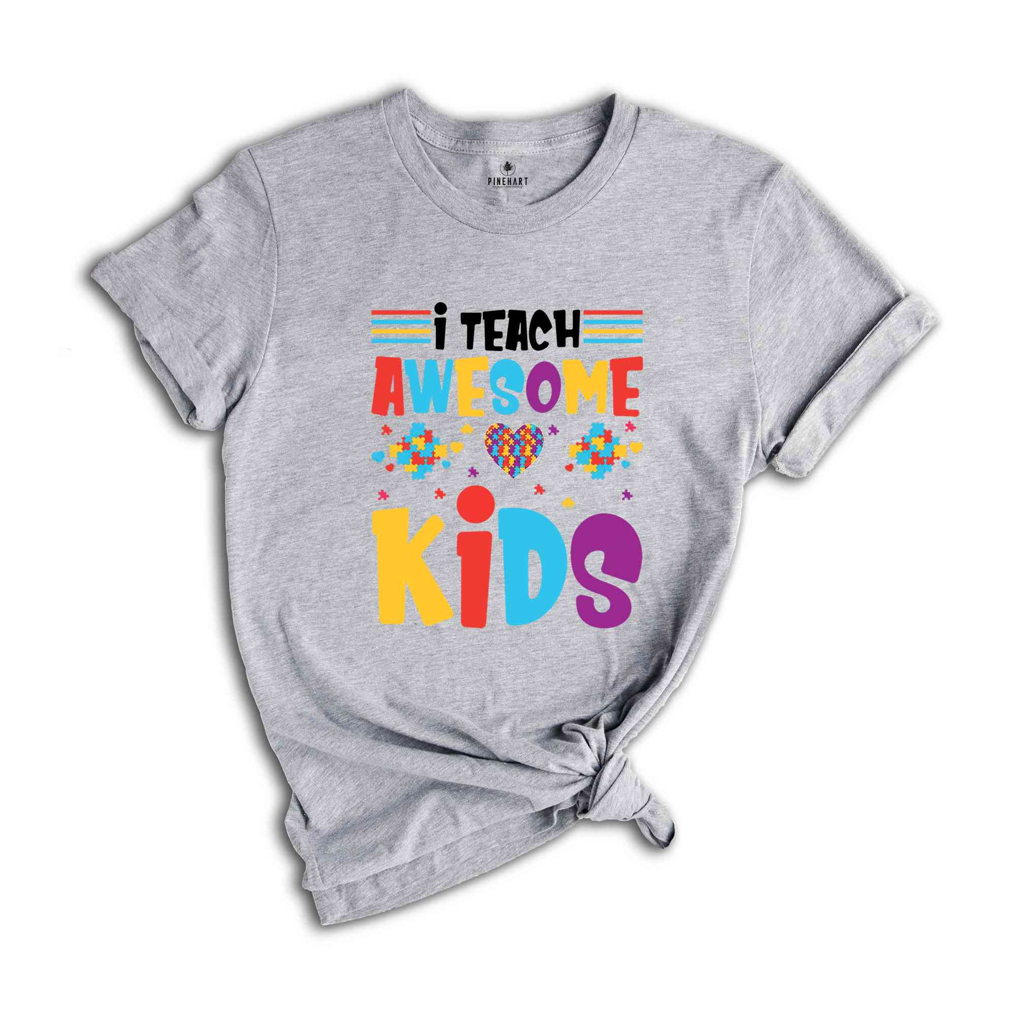 I Teach Awesome Kids T-shirt, Autism Teacher T-shirt, Teacher's Day T-shirt, Teacher Appreciation T-shirt