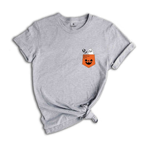 Pocket Ghost Shirt, Ghost Shirt, Spooky Ghost Halloween Shirt, Spooky Pocket Ghost Shirt, Funny Ghost Shirt, Ghost Vibes Shirt, Bats Shirt