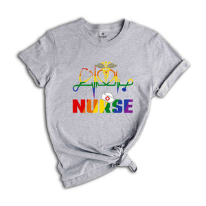 LGBT Nurse Shirt, LGBT Pride Nurse Gift, Nurse Life Shirt, Nurse Appreciation, Nurse Shirt, New Nurse Gift