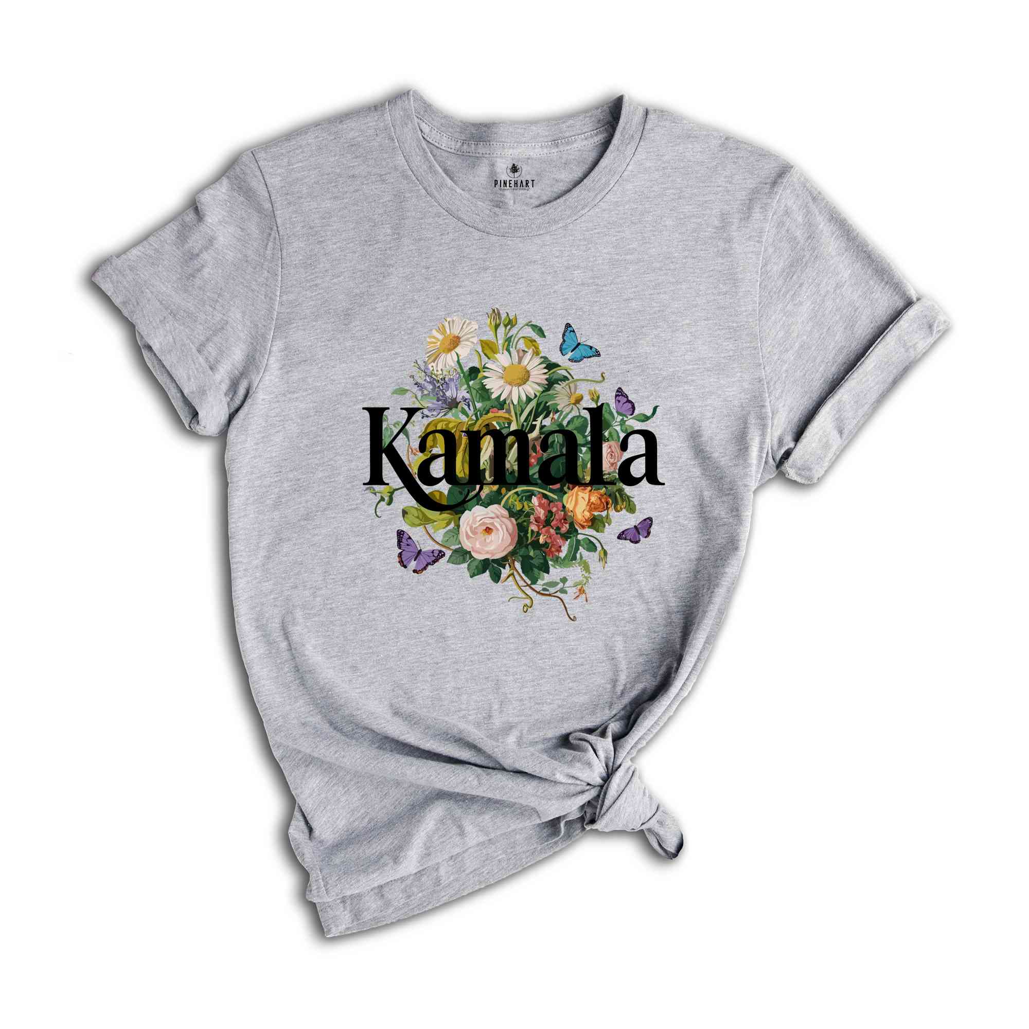 Botanical Kamala Shirt, Kamala Harris Voting 2024 Presidential Election Tee, Artsy Floral Politics Tee, Vote for Kamala, Madam President