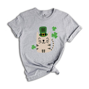 St. Patrick’s Day Cat Shirt, Lucky Cats Shirt, Irish Cat Shirt, Cute St. Patty’s Day Shirt, Cats With Shamrocks Shirt, Irish Shirt