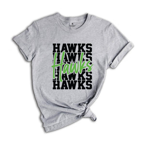 Team Mascot Shirt, Hawks Team Shirt, Hawks Football Shirt, Hawks Fan Shirt, Hawks School Shirt, Hawks School Spirit, Hawks Basketball Tee