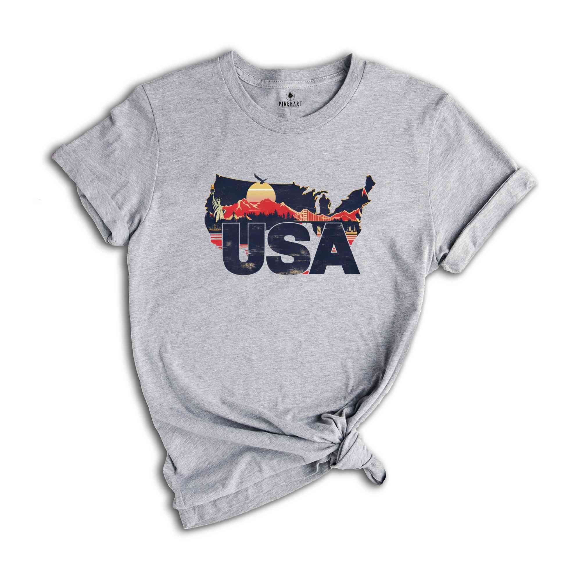 Retro USA Shirt, USA Travel Shirt, Country Travel Shirt, Shirt For Traveler, Travel Lover Gift, Travel Tee, Trip Shirt, America Shirt