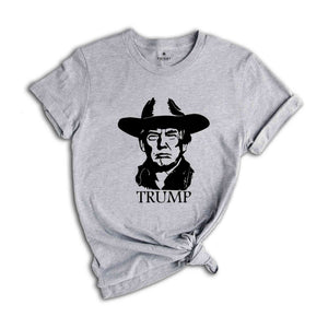 Trump Cowboy Shirt, Western Donald Trump, Cowboy Trump Shirt, MAGA Shirt, Election 2024 Shirt, Funny Conservative Shirt, President Shirt