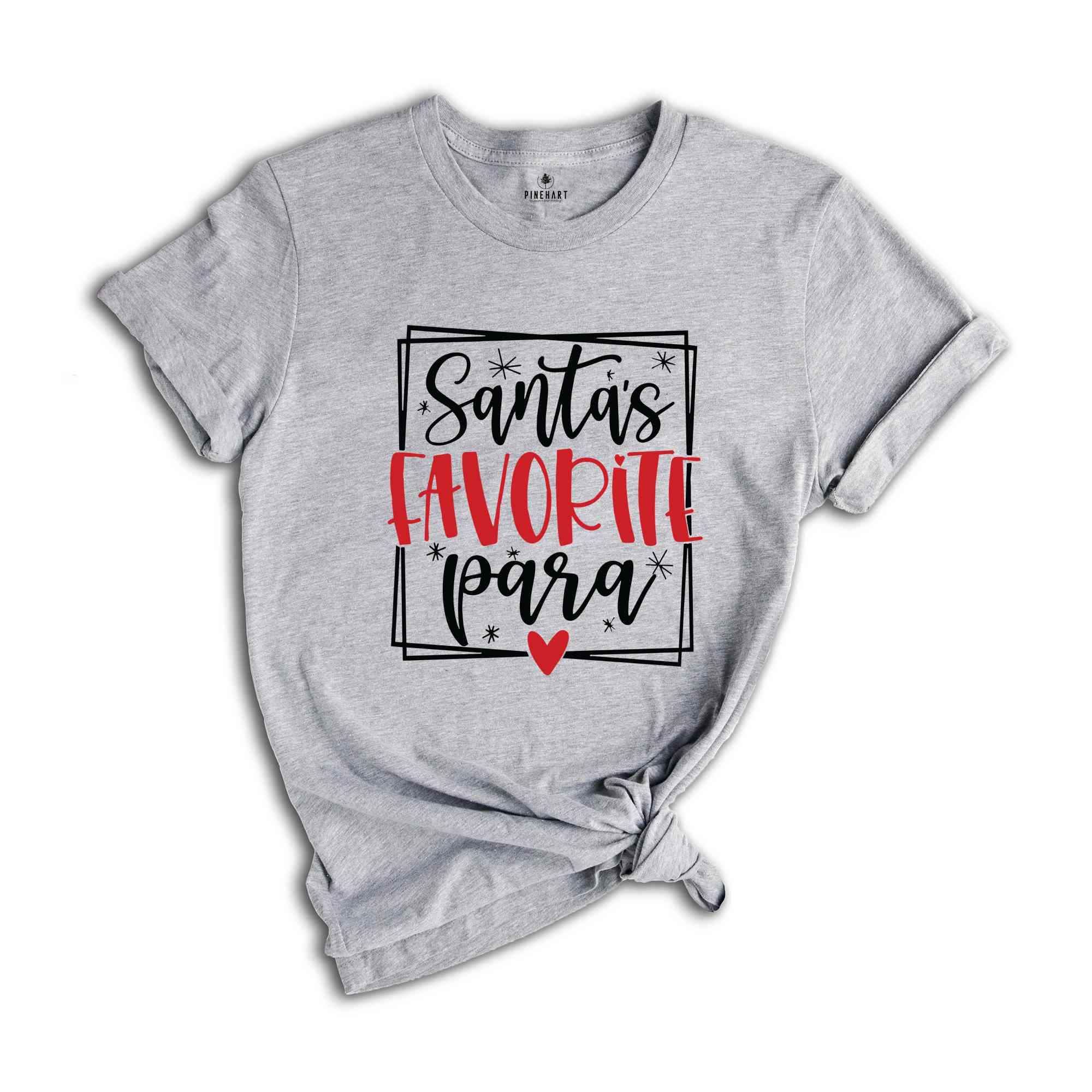 Santa's Favorite Para Shirt, Christmas Paraprofessional Tee, Teacher Matching , Christmas Teacher, Paraprofessional Gift, Christmas Para Tee