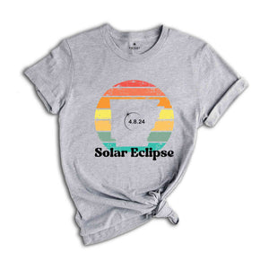 Arkansas Solar Eclipse T-Shirt, April 8 2024 Solar Eclipse, Total Solar Eclipse Apparel, Solar Eclipse Shirt