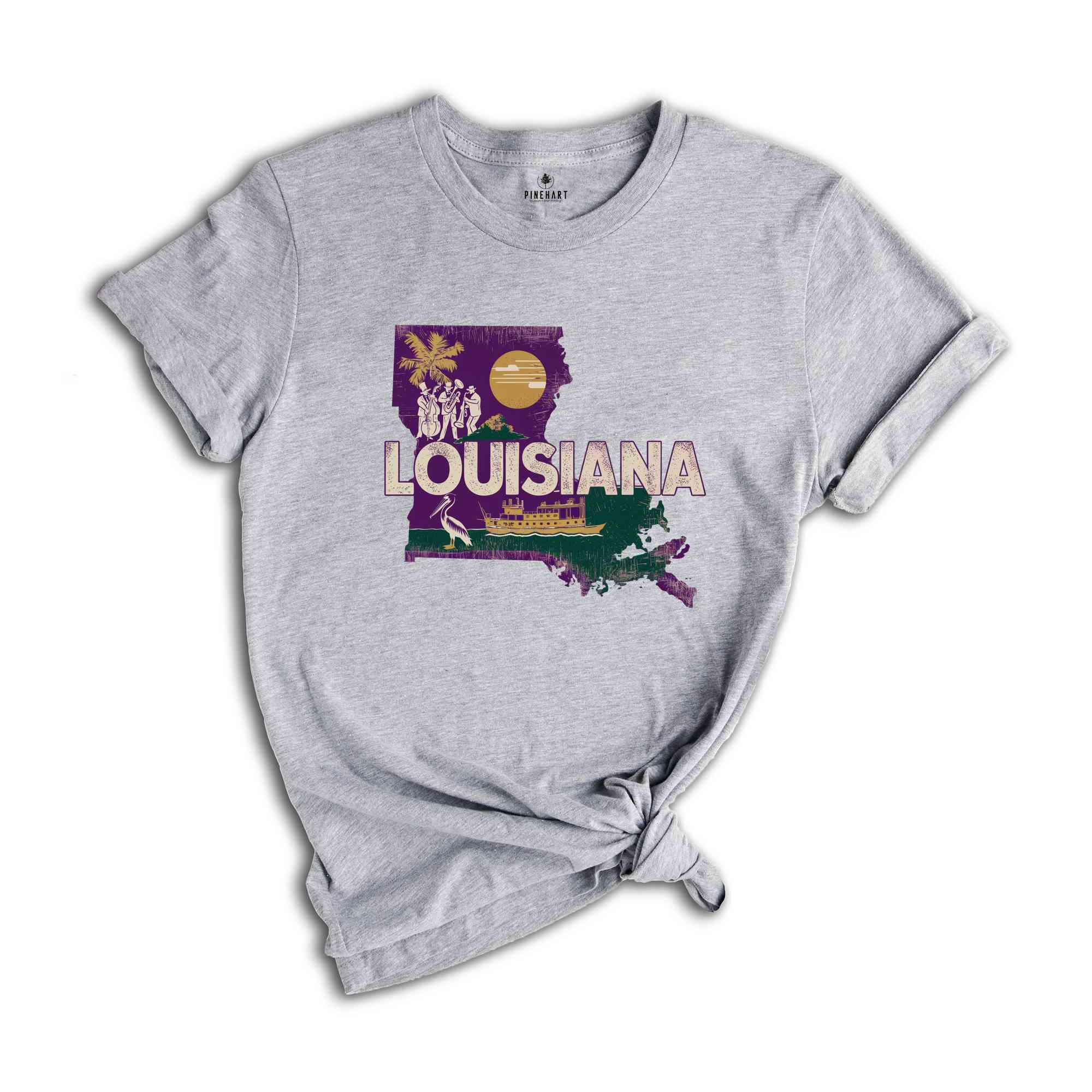 Retro State Of Louisiana Shirt, State Of Louisiana Shirt, State Shirt, Louisiana Shirt, Louisiana Lover Shirt, Family Trip Shirt, Travel Shi