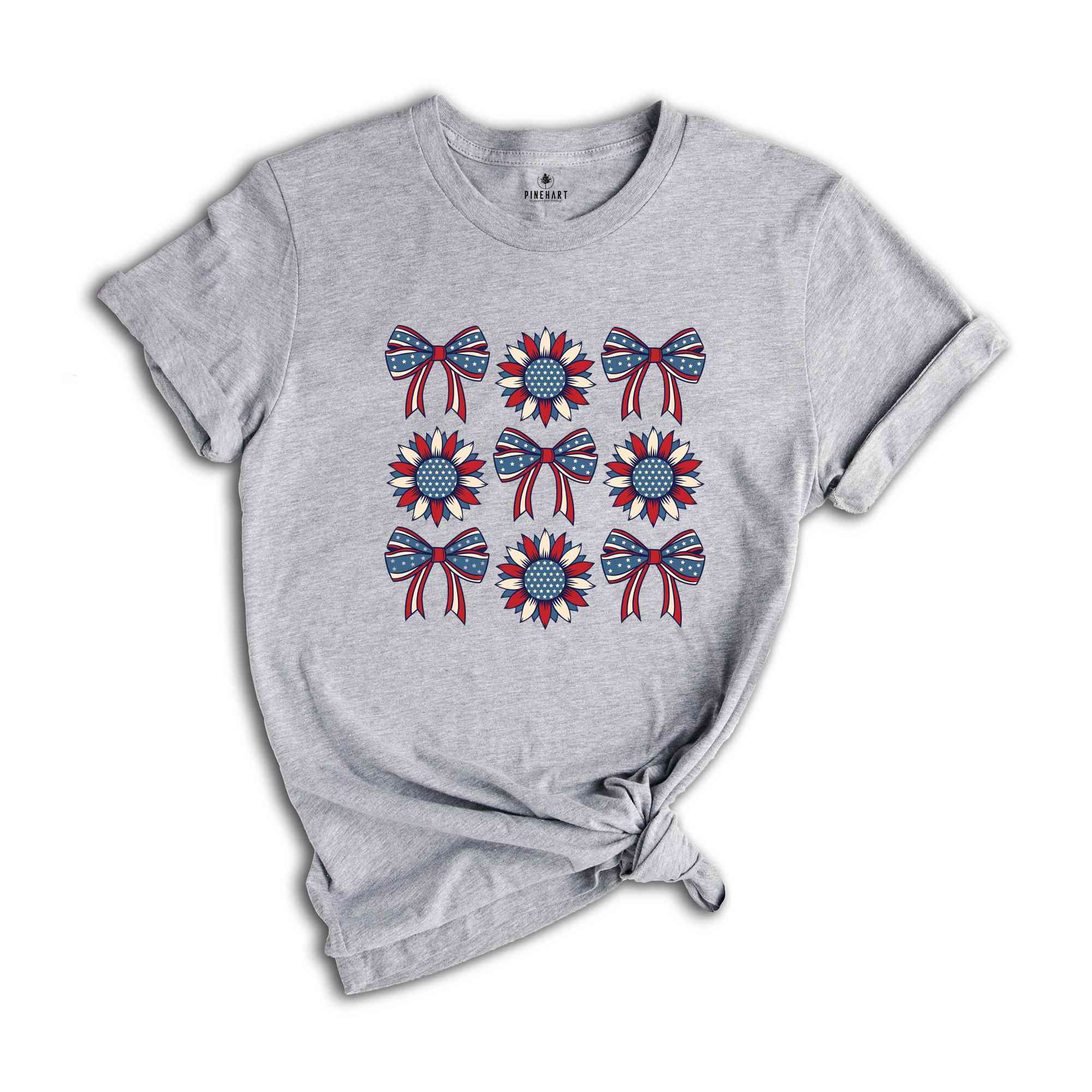 4th Of July Shirt, American Sunflower Shirt, America Shirt, USA Shirt, Red White And Blue, Independence Day Shirt, Patriotic Shirt