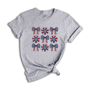 4th Of July Shirt, American Sunflower Shirt, America Shirt, USA Shirt, Red White And Blue, Independence Day Shirt, Patriotic Shirt