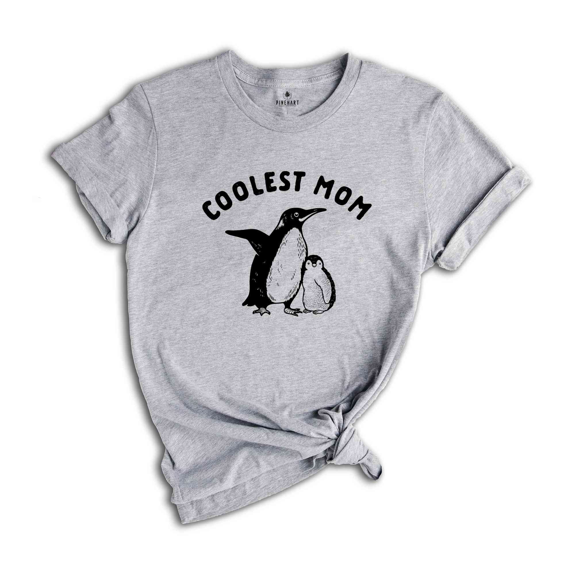 Coolest Mom Shirt, Mothers Day Shirt, Mothers Day Gift, Our First Mothers Day Shirt, Penguin Shirt, Funny Mothers Day Shirt