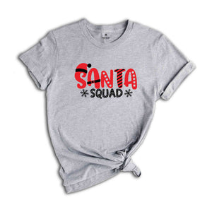 Santa Squad Christmas Tee, Santa Claus Shirt, Xmas Gift, Christmas Shirt, Holiday Shirt, Santa Crew Tee, Family Matching