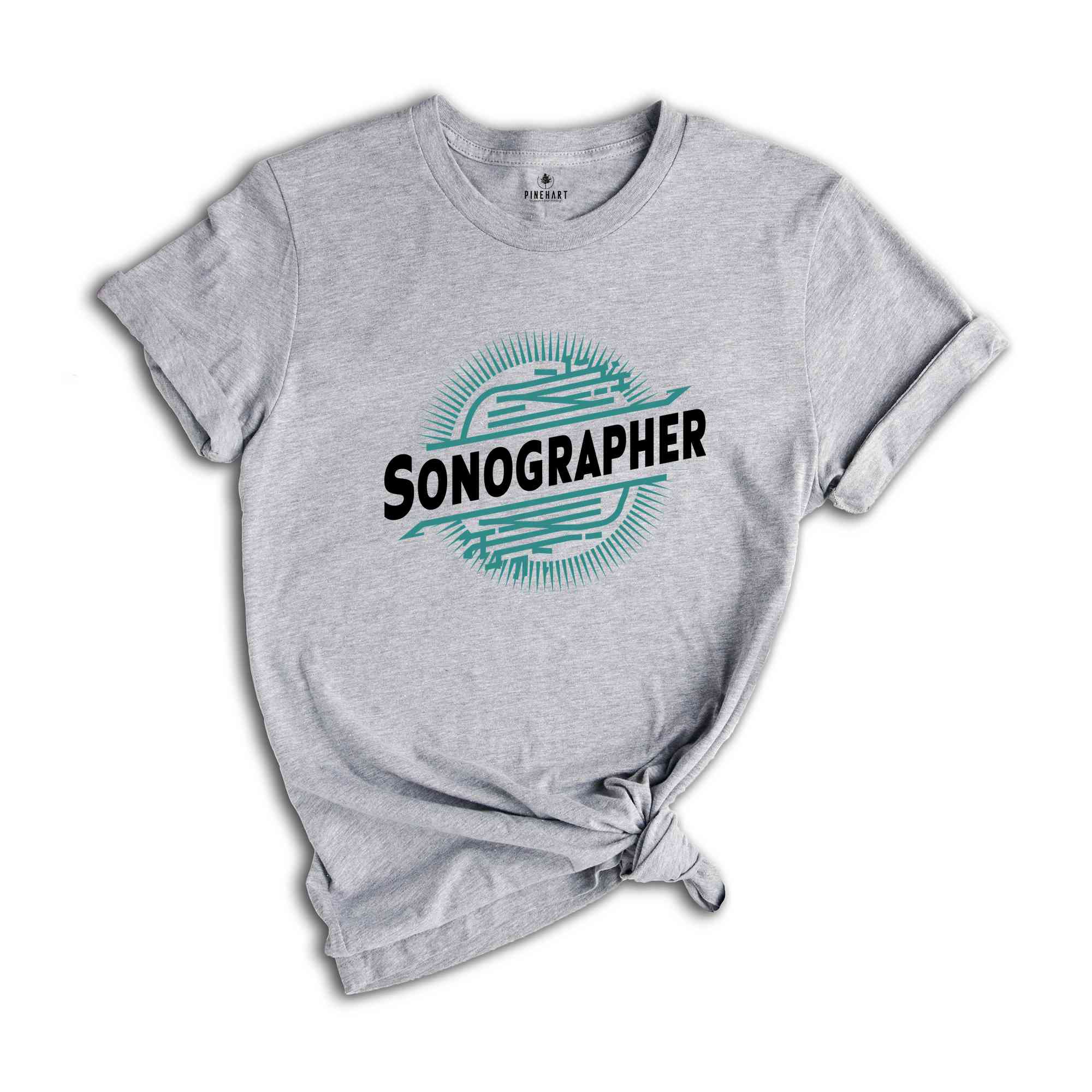 Sonographer Shirt, Ultrasound Tee, Sonography Heart T-Shirt, Sonographer Gift, Cardiac Sonographer, Ultrasound Tech Gift