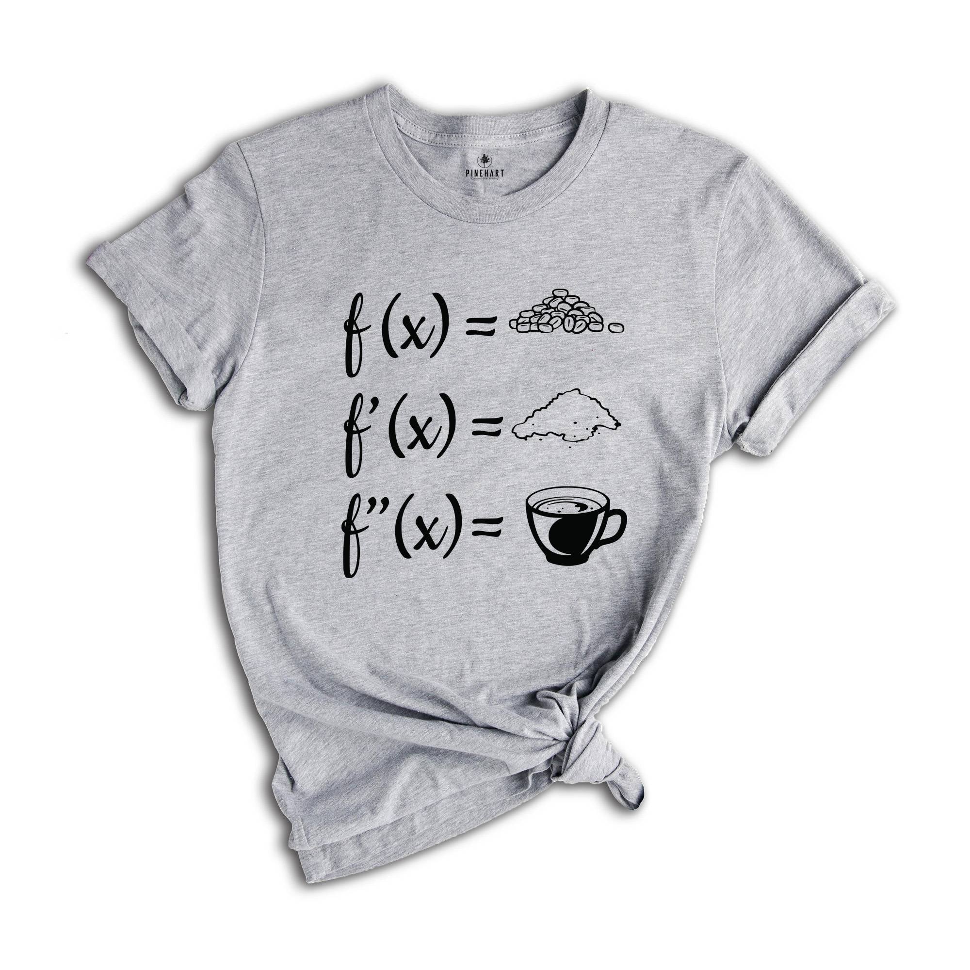 Math Teachers Derivation the Coffee Bean Shirt, Math Teacher Gift, Math Tee, Funny Math Shirt, Coffee Lover Teacher