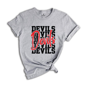 Team Mascot Shirt, Devils Team Shirt, Devils Football Shirt, Devils Fan Tee, Devils School Shirt, Devils School Spirit, Devils Mascot Tee