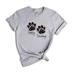 Happy Pawlidays Shirt, Dog Lovers Christmas, Xmas Paw T-Shirt, Cute Christmas Shirt, Animal Lover Shirt, Dog Mama Shirt