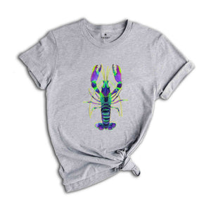 New Orleans shirt, Crawfish Tee , Fat Tuesday Gift, Crayfish Costume, Mardi Gras Party T-Shirt, Watercolor Crawfish Shirt, Festival Shirt