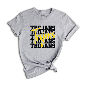 Team Mascot Shirt, Trojans Team Shirt, Trojans Football Shirt, Trojans Fan Shirt, Trojans School Shirt, Trojans School Spirit