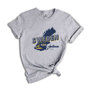 Retro Sweden Shirt, Sweden Travel Shirt, Country Travel Shirt, Shirt For Traveler, Travel Lover Gift, Travel Tee, Trip Shirt