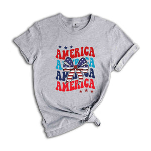 Coquette 4th of July Shirt, American Flag Shirt, USA Shirt, Retro 4th of July Tee, Vintage American Shirt