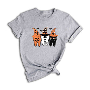 Dentist Halloween Shirt, Witch Tooth Shirt, Ghost Teeth Shirt, Pumpkin Teeth Shirt, Spooky Dental Shirt, Halloween Costume