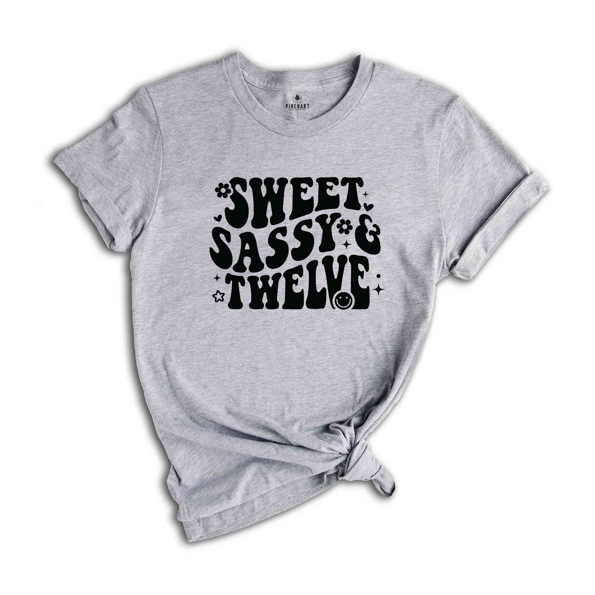 Sweet Sassy Twelve Shirt, Birthday Girl Shirt, Cute Birthday Shirt, Tie Dye Shirt, Birthday Party Shirt Girl, Birthday Gift, Kids Tshirt