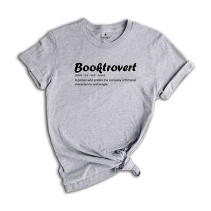 Booktrovert Definition T-Shirt, Book Lover Shirt, Funny Anti-Social Shirt, Book Lover Gift, English Teacher T-Shirt