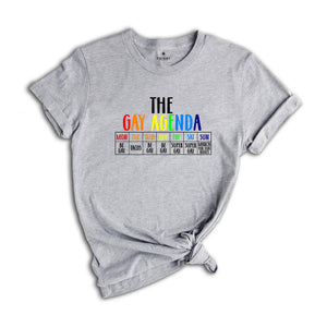 The Gay Agenda Shirt, Funny LGBT Shirt, Pride Rainbow Shirt, LGBTQ Shirt, Gift Gay Lesbian Shirt, LGBTQ+ Shirt