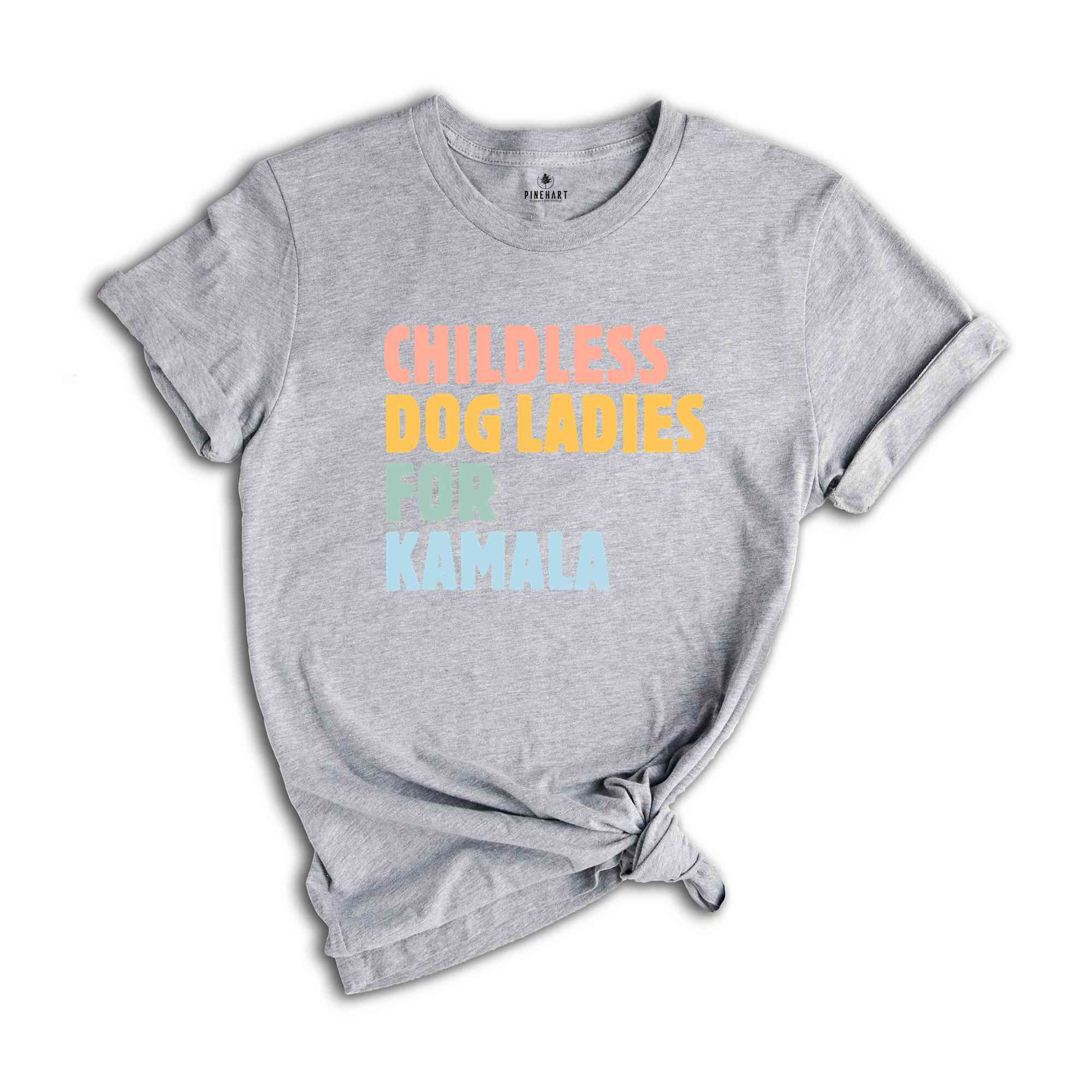 Childless Dog Ladies for Kamala Shirt, Kamala Harris 2024 T-Shirt, Vote Blue Shirt, Liberal Democrat Gift, Madame President Tee