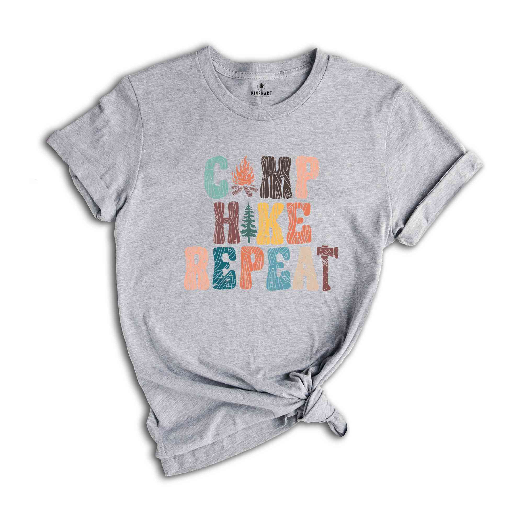 Camp Hike Repeat Shirt, Camping Shirt, Adventurer Shirt, Nature Lover Shirt, Happy Camper Shirt, Summer Camp Shirt, Traveler Shirt