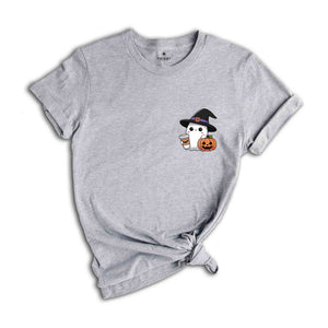 Cute Ghost Shirt, Fall Season Tee, Spooky Season Shirt, Funny Pumpkin Shirt, Ghost Coffee Shirt, Halloween Ghost Shirt